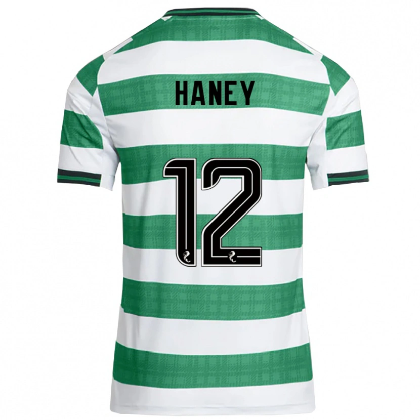 Danxen Mujer Camiseta Joseph Haney #12 Verde Blanco 1ª Equipación 2025/26 La Camisa