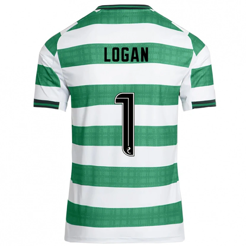 Danxen Mujer Camiseta Chloe Logan #1 Verde Blanco 1ª Equipación 2025/26 La Camisa