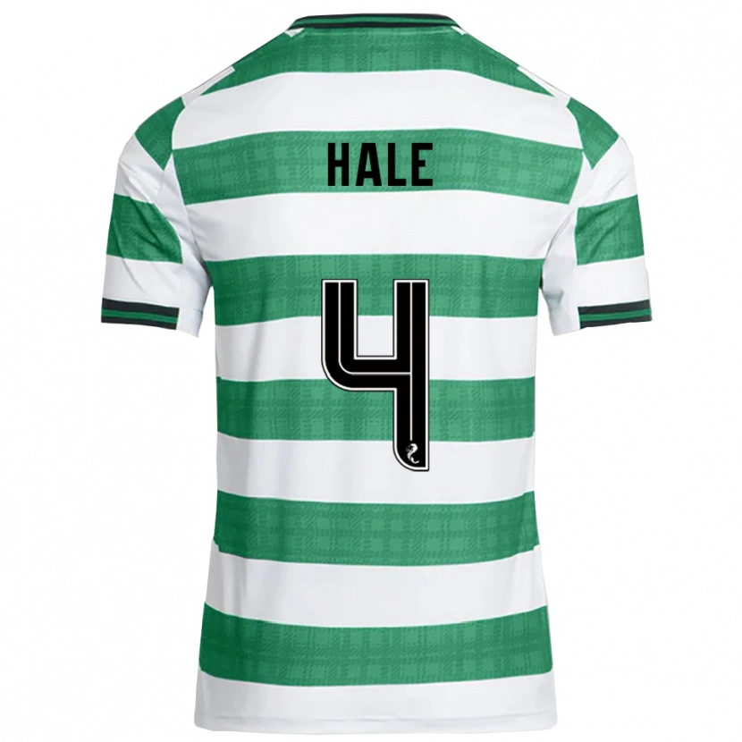 Danxen Mujer Camiseta Finlay Hale #4 Verde Blanco 1ª Equipación 2025/26 La Camisa