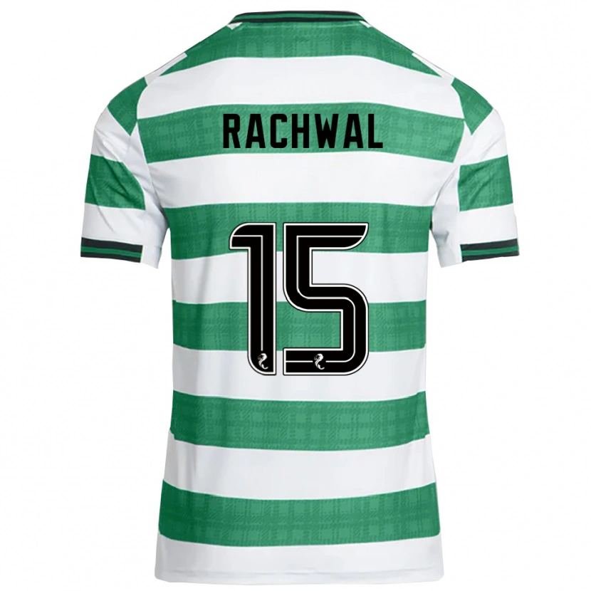 Danxen Mujer Camiseta Robert Rachwal #15 Verde Blanco 1ª Equipación 2025/26 La Camisa