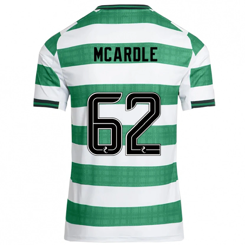 Danxen Mujer Camiseta Sean Mcardle #62 Verde Blanco 1ª Equipación 2025/26 La Camisa