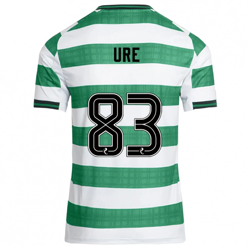 Danxen Mujer Camiseta Kyle Ure #83 Verde Blanco 1ª Equipación 2025/26 La Camisa