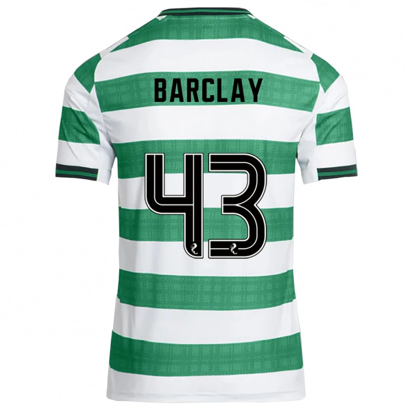 Danxen Mujer Camiseta Lucy Barclay #43 Verde Blanco 1ª Equipación 2025/26 La Camisa