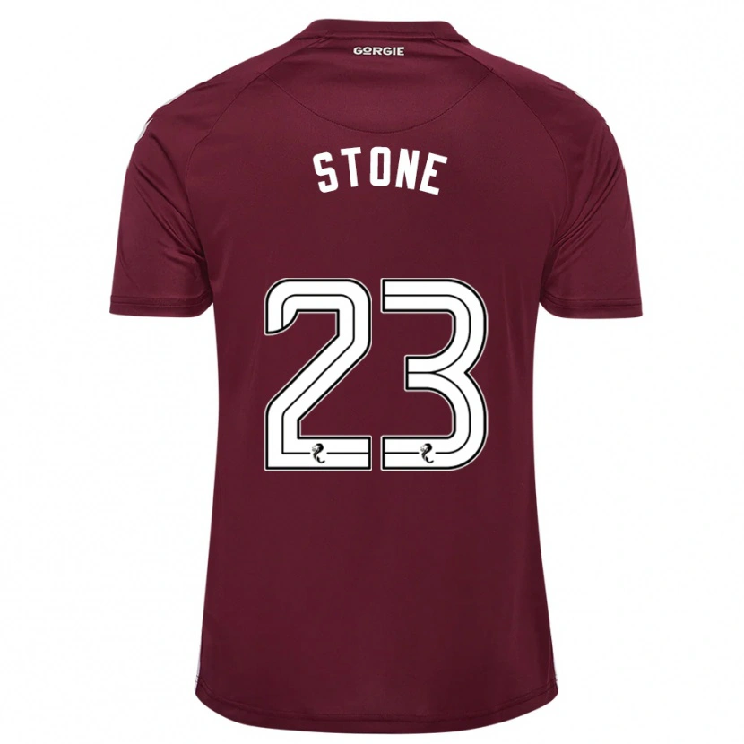 Danxen Mujer Camiseta Harry Stone #23 Borgoña Blanco 1ª Equipación 2025/26 La Camisa
