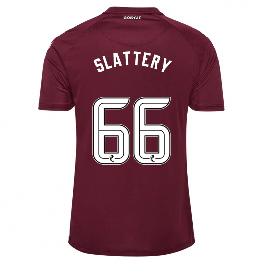 Danxen Mujer Camiseta Jenna Slattery #66 Borgoña Blanco 1ª Equipación 2025/26 La Camisa