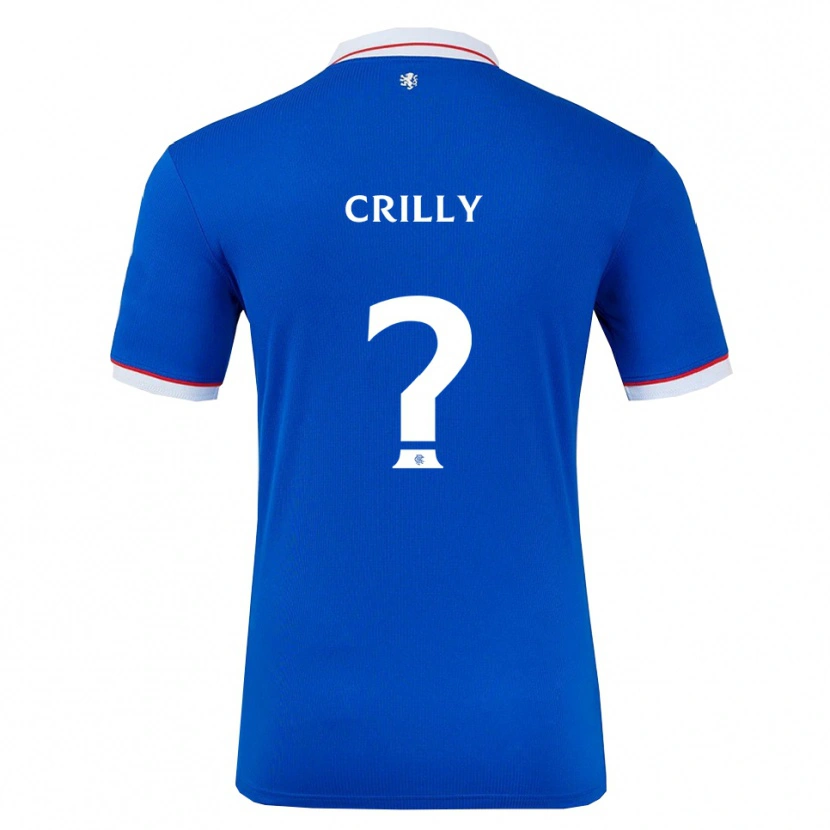 Danxen Mujer Camiseta Aiden Crilly #0 Azul Blanco 1ª Equipación 2025/26 La Camisa