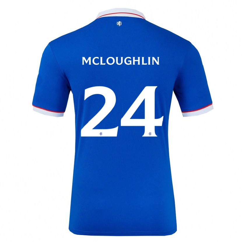 Danxen Mujer Camiseta Olivia Mcloughlin #24 Azul Blanco 1ª Equipación 2025/26 La Camisa