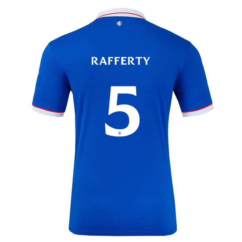 Danxen Mujer Camiseta Laura Rafferty #5 Azul Blanco 1ª Equipación 2025/26 La Camisa