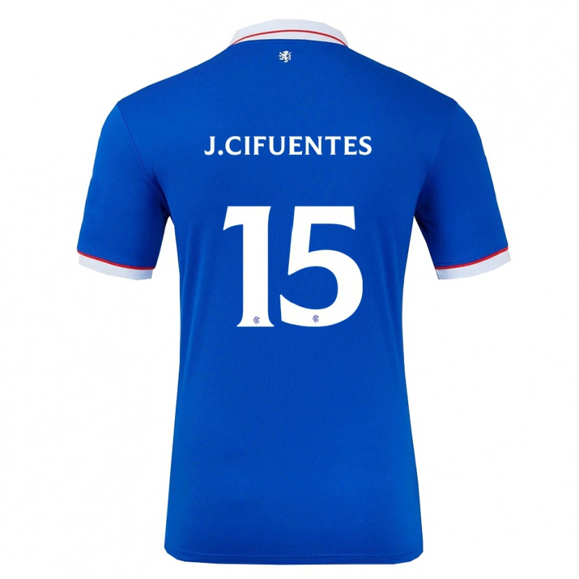 Danxen Mujer Camiseta José Cifuentes #15 Azul Blanco 1ª Equipación 2025/26 La Camisa