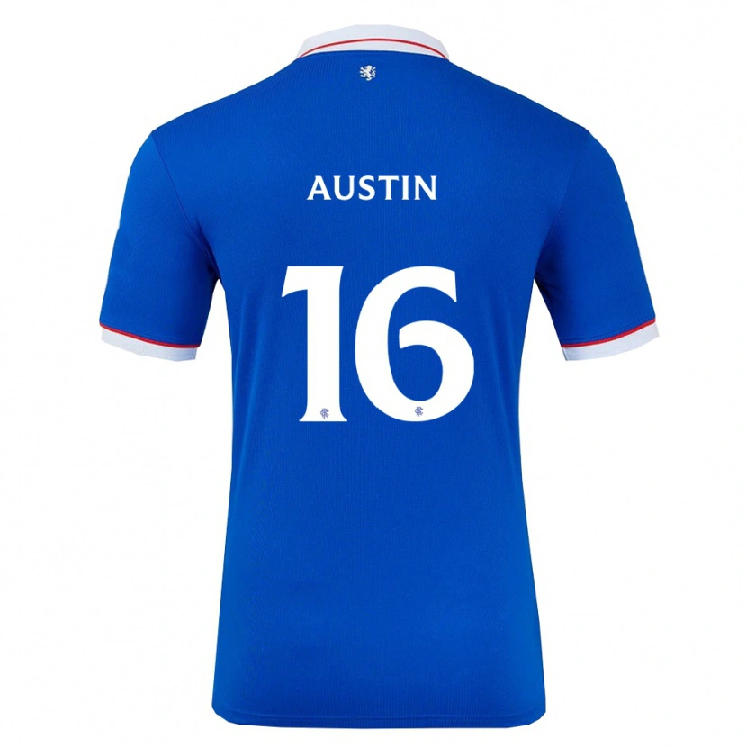 Danxen Mujer Camiseta Eilidh Austin #16 Azul Blanco 1ª Equipación 2025/26 La Camisa