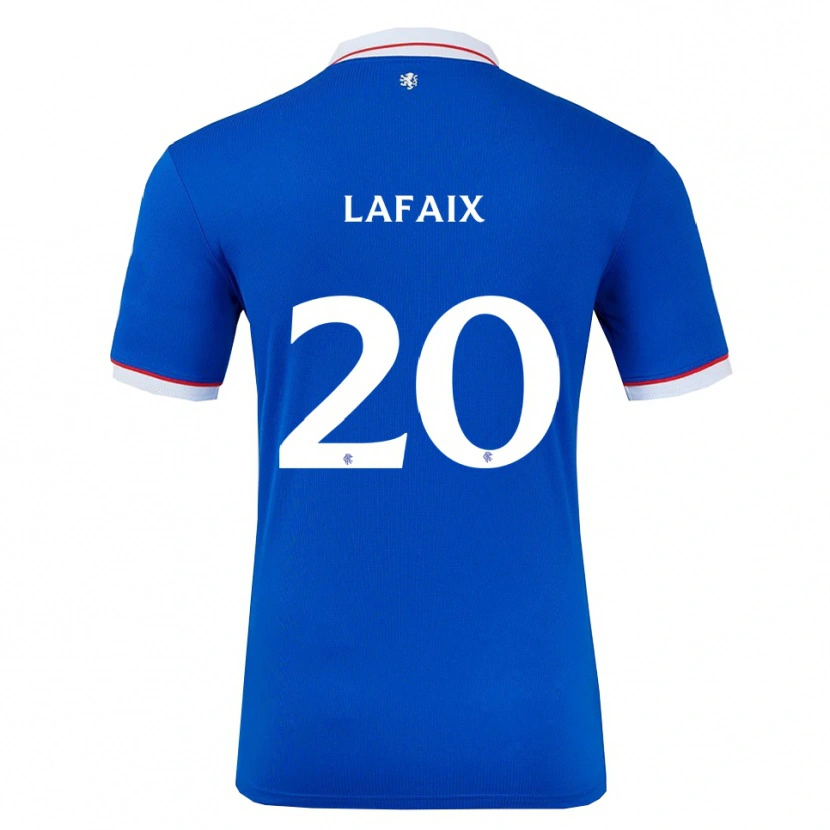 Danxen Mujer Camiseta Camille Lafaix #20 Azul Blanco 1ª Equipación 2025/26 La Camisa