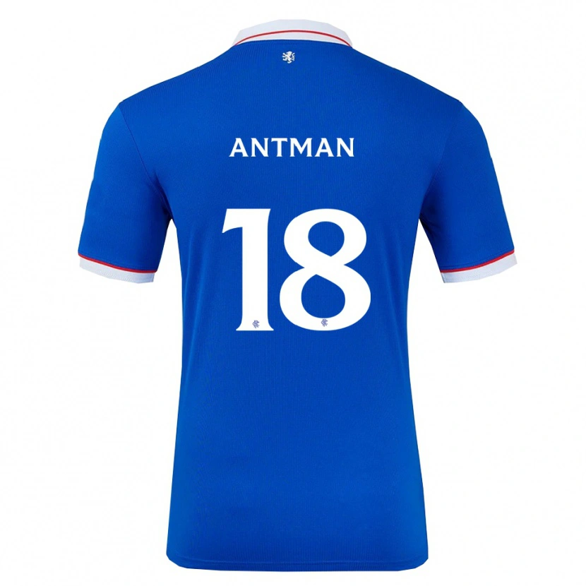 Danxen Mujer Camiseta Oliver Antman #18 Azul Blanco 1ª Equipación 2025/26 La Camisa