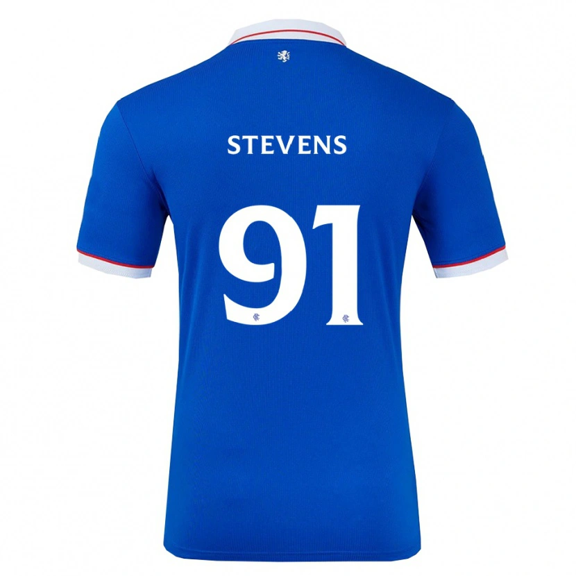 Danxen Mujer Camiseta Archie Stevens #91 Azul Blanco 1ª Equipación 2025/26 La Camisa