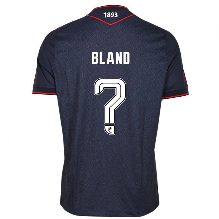 Danxen Mujer Camiseta Ryan Bland #0 Azul Marino Blanco 1ª Equipación 2025/26 La Camisa
