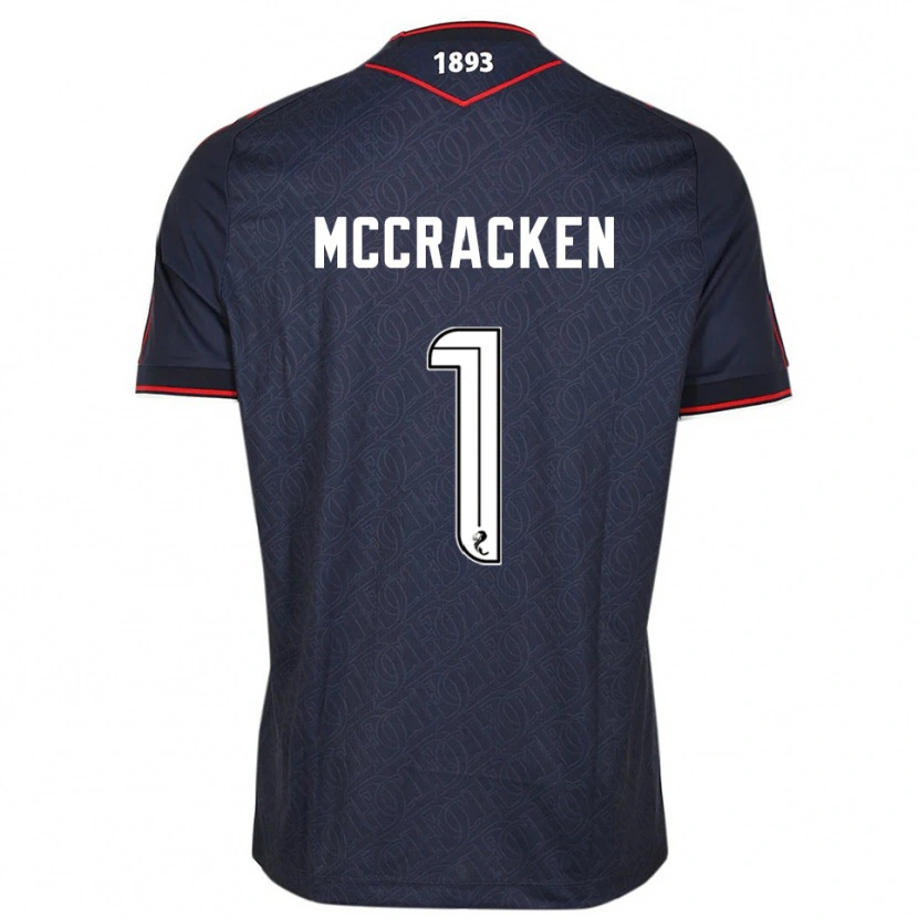 Danxen Mujer Camiseta Jon Mccracken #1 Azul Marino Blanco 1ª Equipación 2025/26 La Camisa
