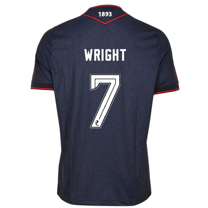 Danxen Mujer Camiseta Drey Wright #7 Azul Marino Blanco 1ª Equipación 2025/26 La Camisa