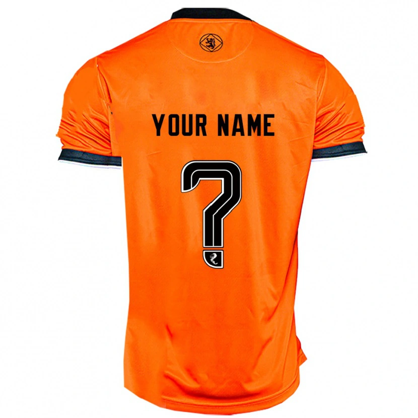 Danxen Mujer Camiseta Su Nombre #0 Naranja Negro 1ª Equipación 2025/26 La Camisa