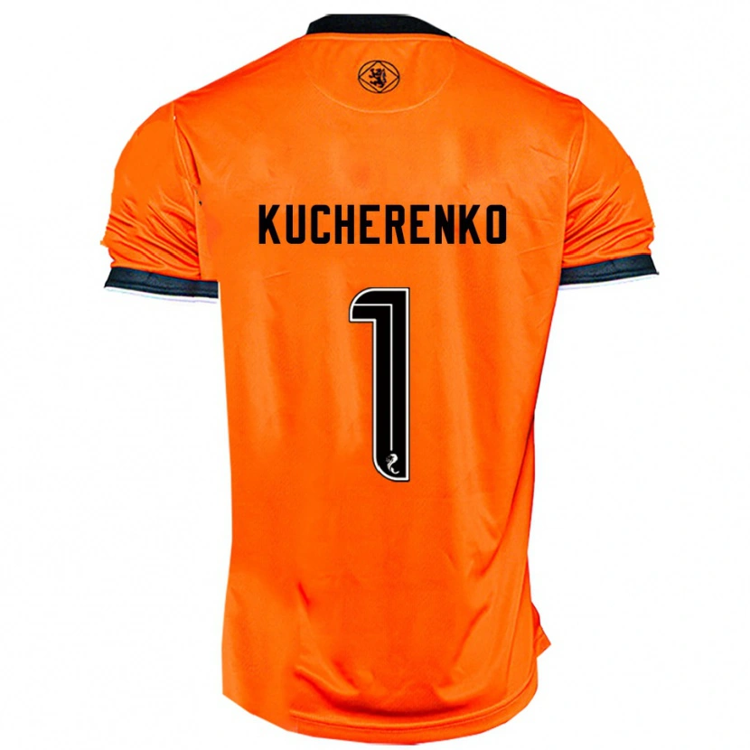 Danxen Mujer Camiseta Yevgeniy Kucherenko #1 Naranja Negro 1ª Equipación 2025/26 La Camisa