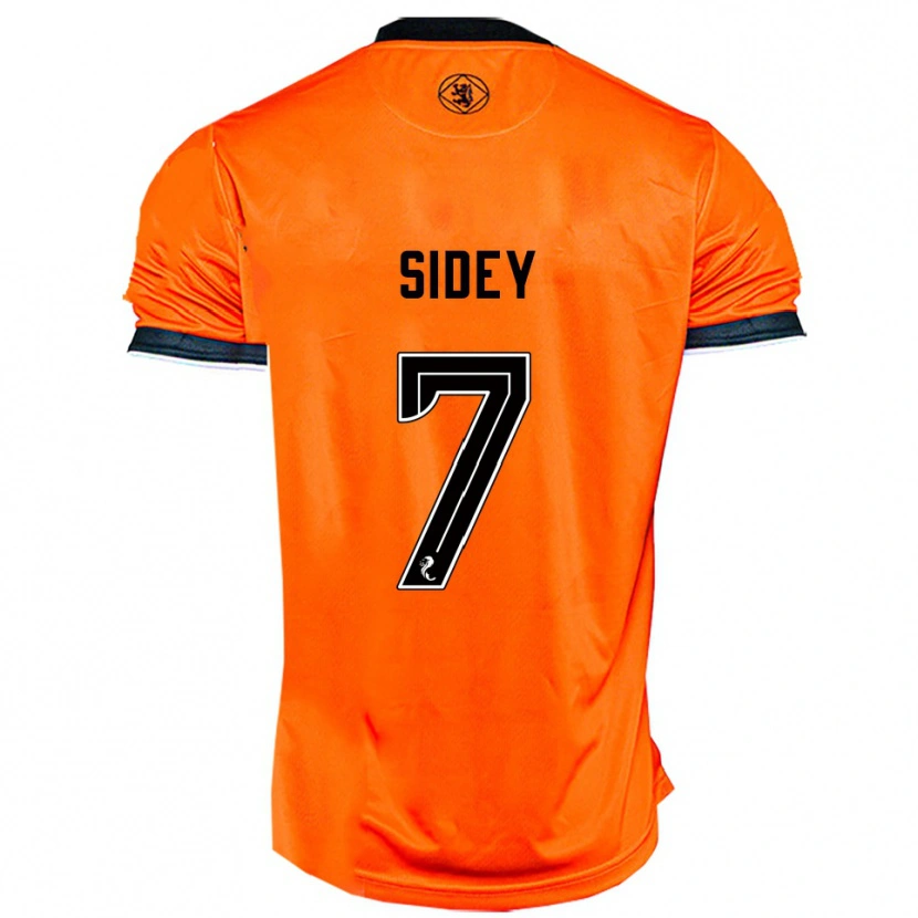 Danxen Mujer Camiseta Leah Sidey #7 Naranja Negro 1ª Equipación 2025/26 La Camisa