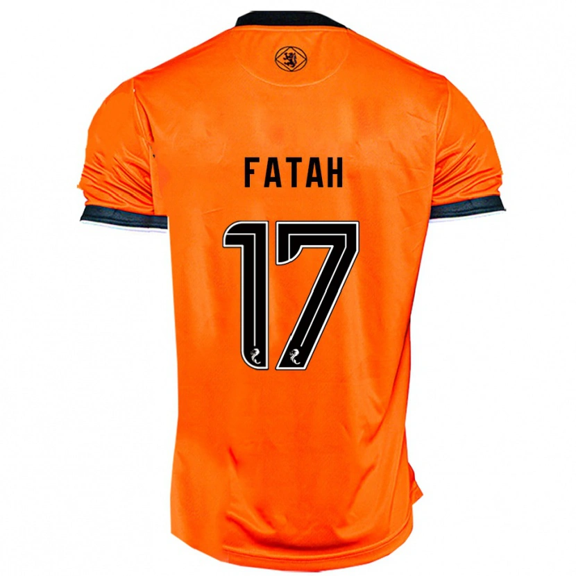 Danxen Mujer Camiseta Amar Fatah #17 Naranja Negro 1ª Equipación 2025/26 La Camisa