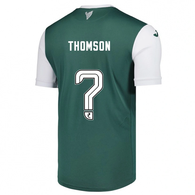 Danxen Mujer Camiseta Jackson Thomson #0 Verde Blanco 1ª Equipación 2025/26 La Camisa
