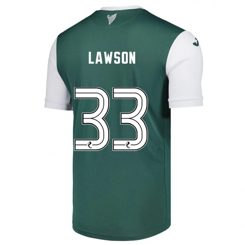 Danxen Mujer Camiseta Poppy Lawson #33 Verde Blanco 1ª Equipación 2025/26 La Camisa