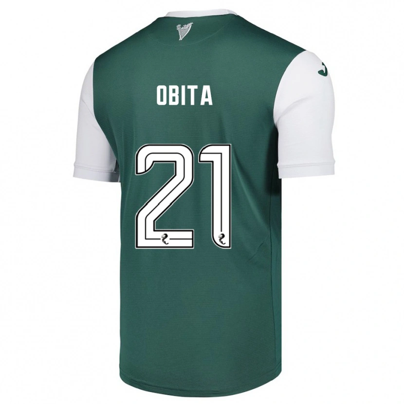 Danxen Mujer Camiseta Jordan Obita #21 Verde Blanco 1ª Equipación 2025/26 La Camisa