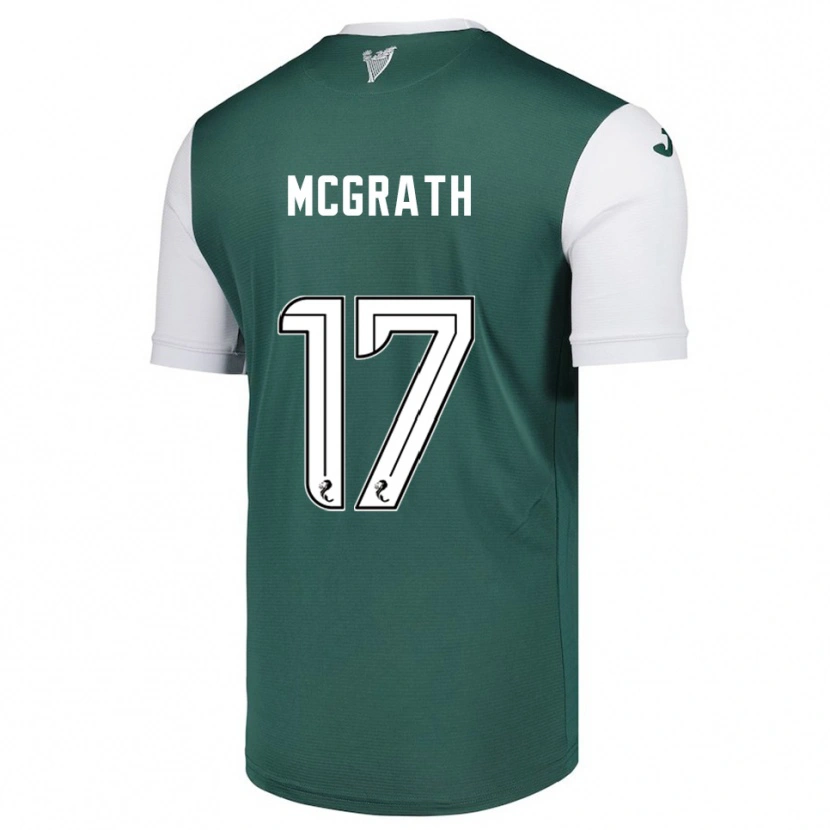 Danxen Mujer Camiseta Jamie Mcgrath #17 Verde Blanco 1ª Equipación 2025/26 La Camisa