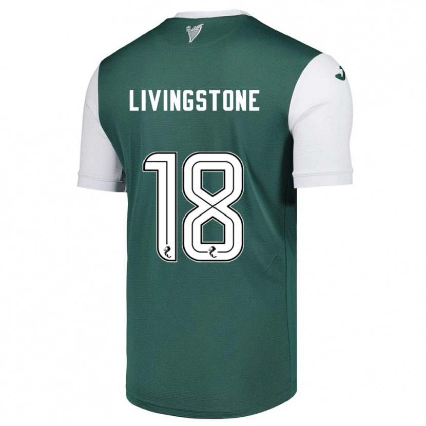 Danxen Mujer Camiseta Rosie Livingstone #18 Verde Blanco 1ª Equipación 2025/26 La Camisa