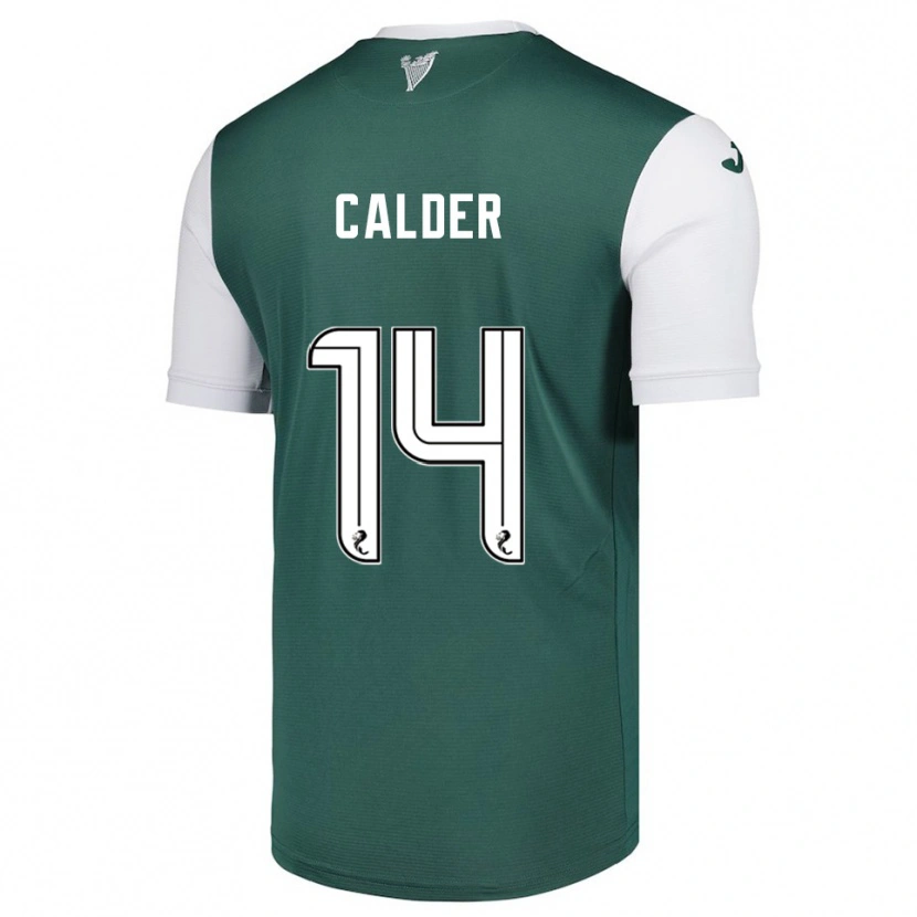 Danxen Mujer Camiseta Owen Calder #14 Verde Blanco 1ª Equipación 2025/26 La Camisa