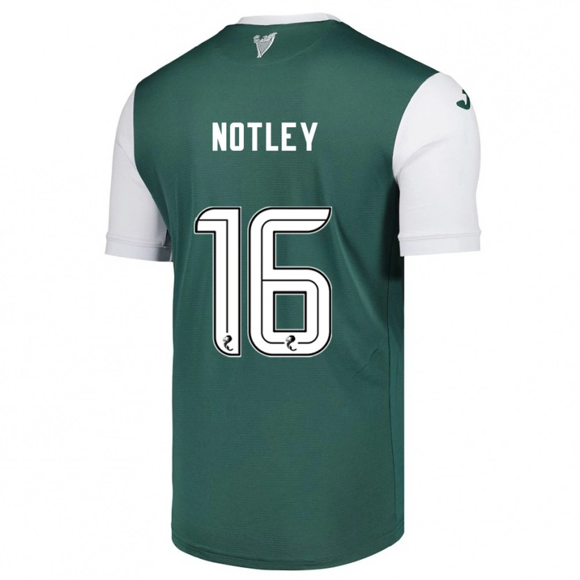 Danxen Mujer Camiseta Ellis Notley #16 Verde Blanco 1ª Equipación 2025/26 La Camisa