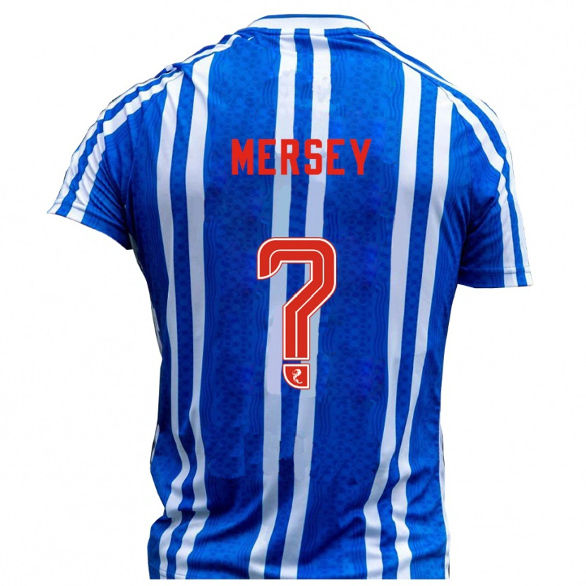 Danxen Mujer Camiseta Ethan Mersey #0 Azul Blanco 1ª Equipación 2025/26 La Camisa
