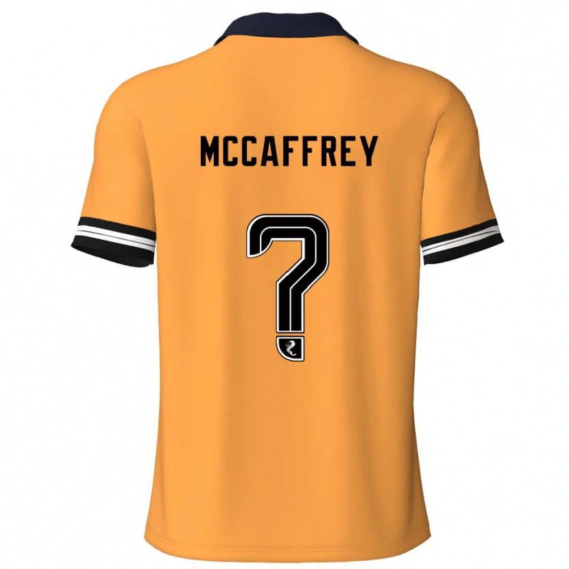 Danxen Mujer Camiseta Matthew Mccaffrey #0 Amarillo Negro 1ª Equipación 2025/26 La Camisa