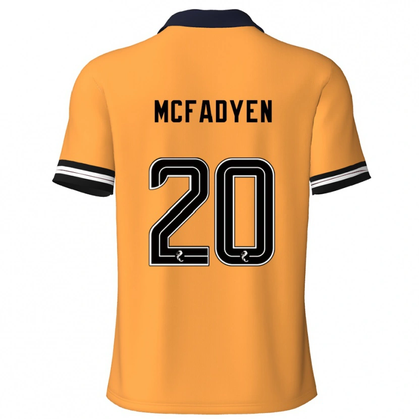Danxen Mujer Camiseta Emma Mcfadyen #20 Amarillo Negro 1ª Equipación 2025/26 La Camisa
