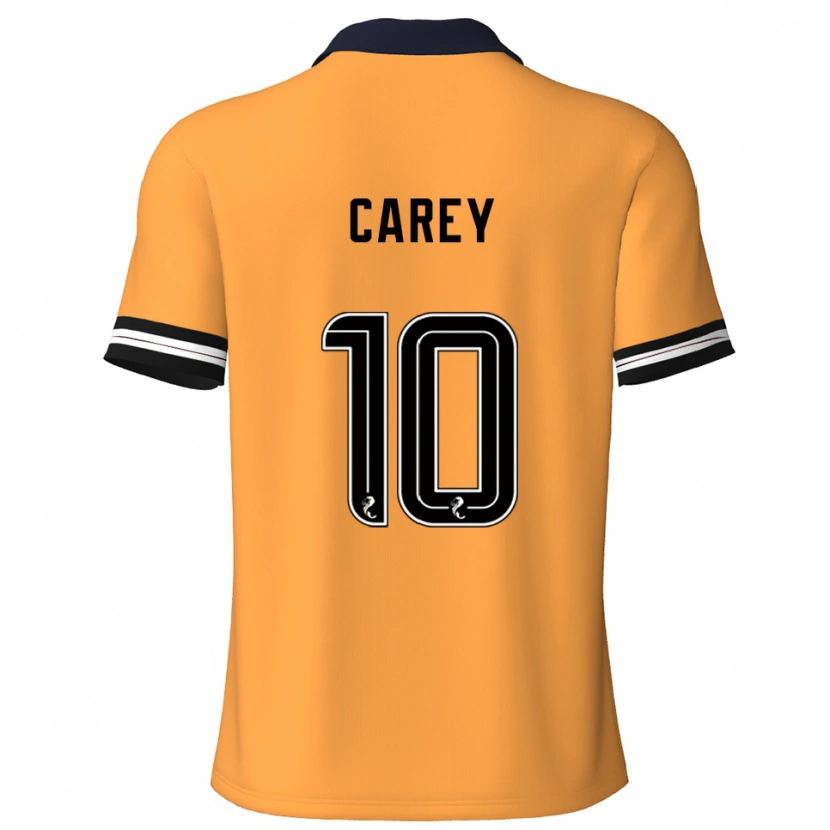 Danxen Mujer Camiseta Graham Carey #10 Amarillo Negro 1ª Equipación 2025/26 La Camisa