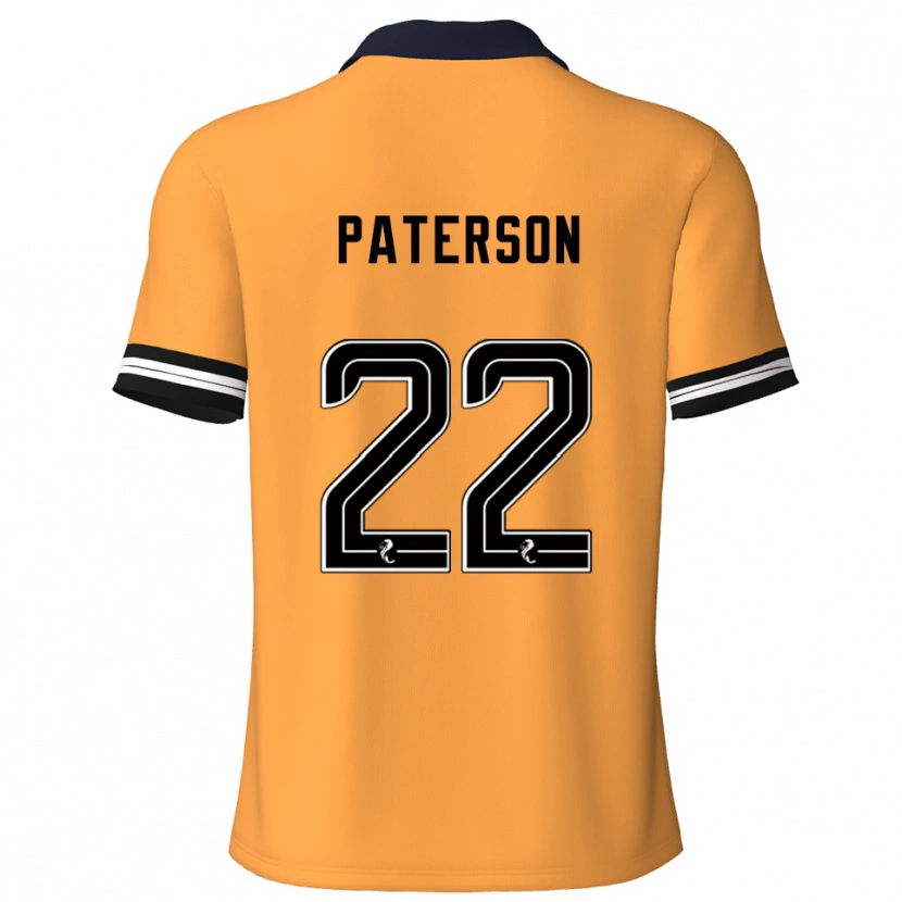 Danxen Mujer Camiseta Maura Paterson #22 Amarillo Negro 1ª Equipación 2025/26 La Camisa