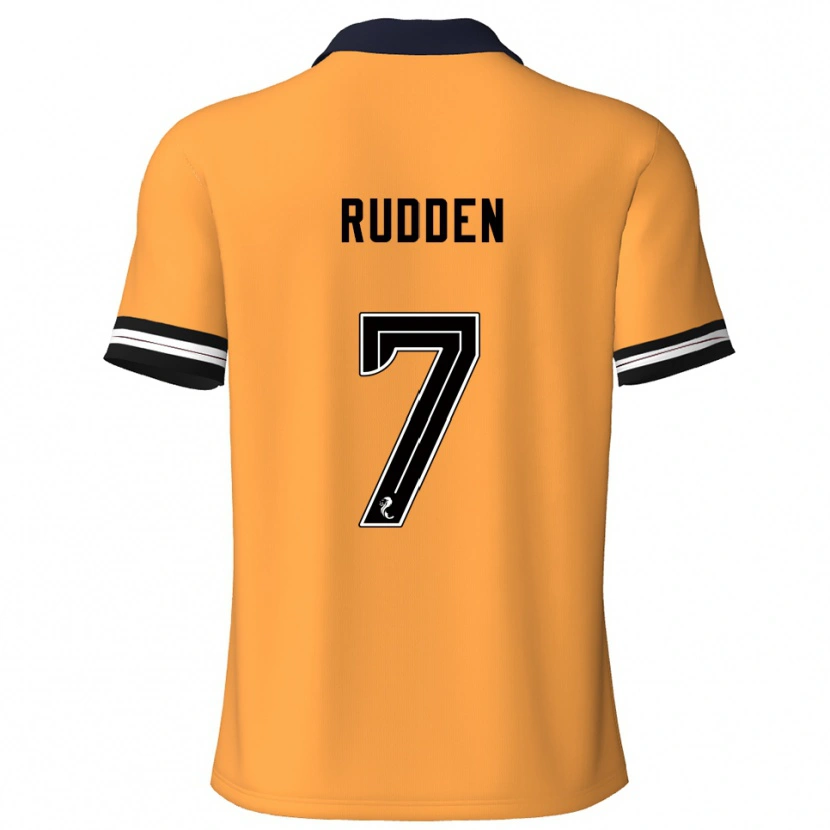 Danxen Mujer Camiseta Zak Rudden #7 Amarillo Negro 1ª Equipación 2025/26 La Camisa
