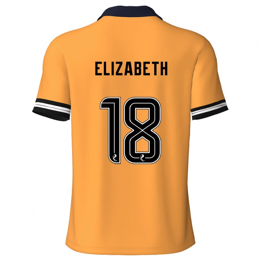Danxen Mujer Camiseta Ashley Elizabeth #18 Amarillo Negro 1ª Equipación 2025/26 La Camisa