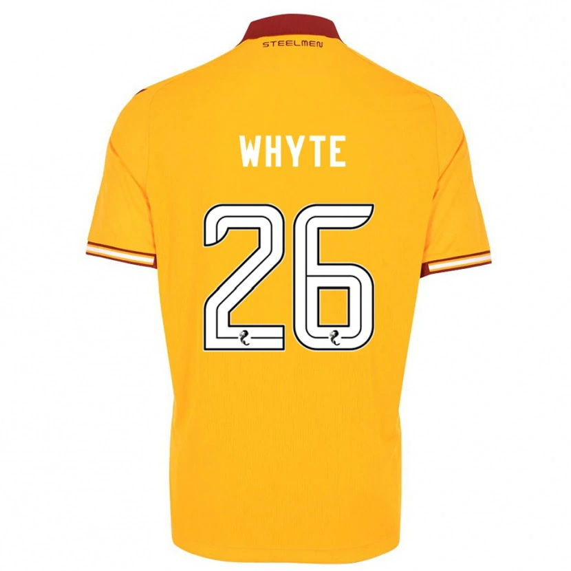 Danxen Mujer Camiseta Olly Whyte #26 Amarillo Borgoña 1ª Equipación 2025/26 La Camisa