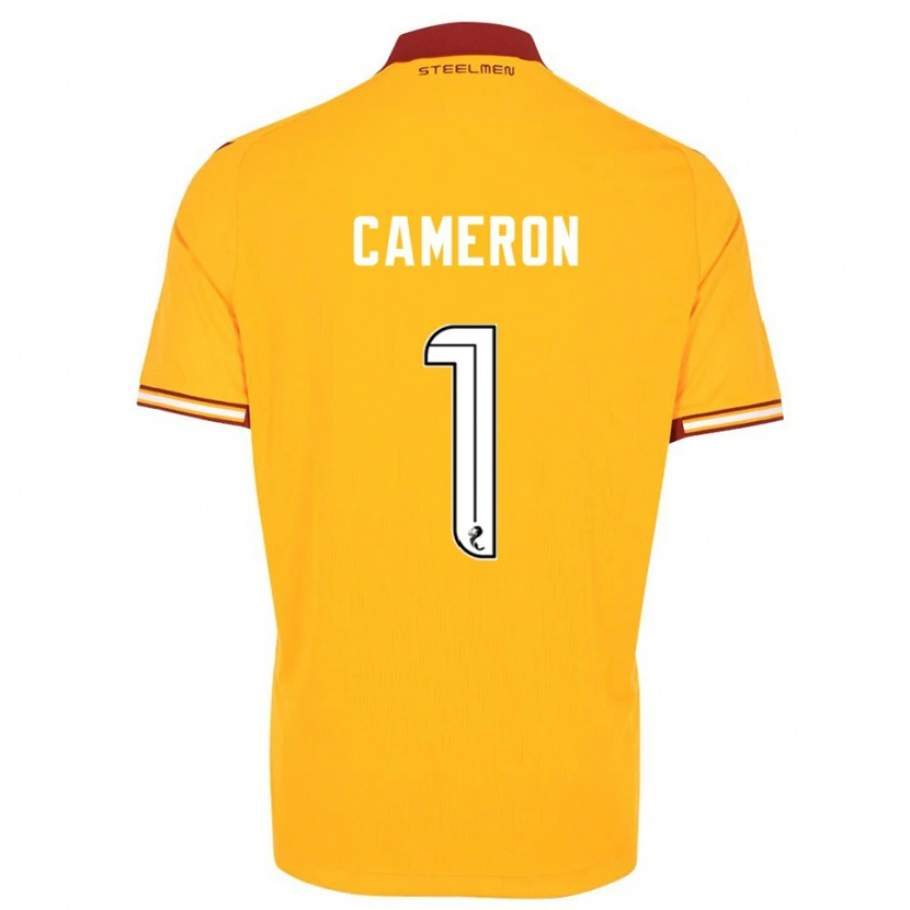 Danxen Mujer Camiseta Rebecca Cameron #1 Amarillo Borgoña 1ª Equipación 2025/26 La Camisa