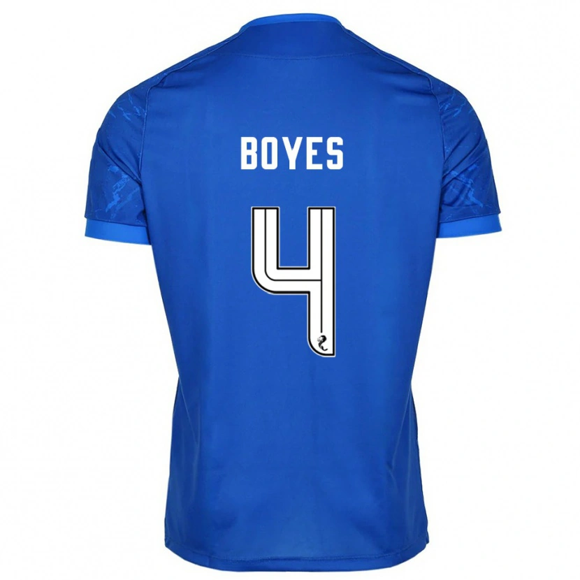 Danxen Mujer Camiseta Morgan Boyes #4 Azul Blanco 1ª Equipación 2025/26 La Camisa