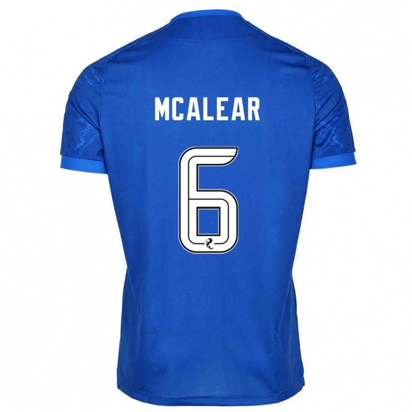 Danxen Mujer Camiseta Reece Mcalear #6 Azul Blanco 1ª Equipación 2025/26 La Camisa