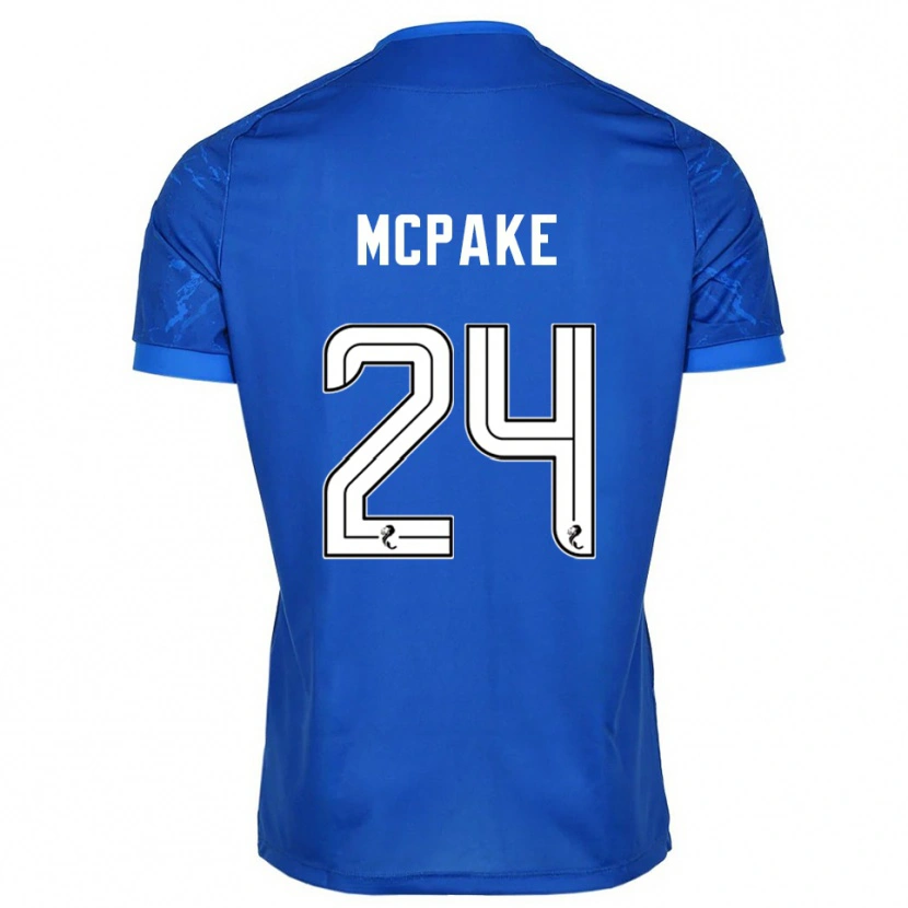 Danxen Mujer Camiseta Josh Mcpake #24 Azul Blanco 1ª Equipación 2025/26 La Camisa