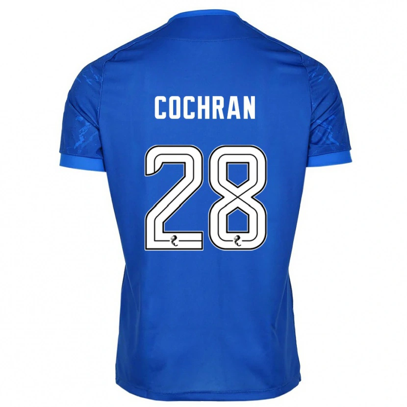 Danxen Mujer Camiseta Bobby Cochran #28 Azul Blanco 1ª Equipación 2025/26 La Camisa