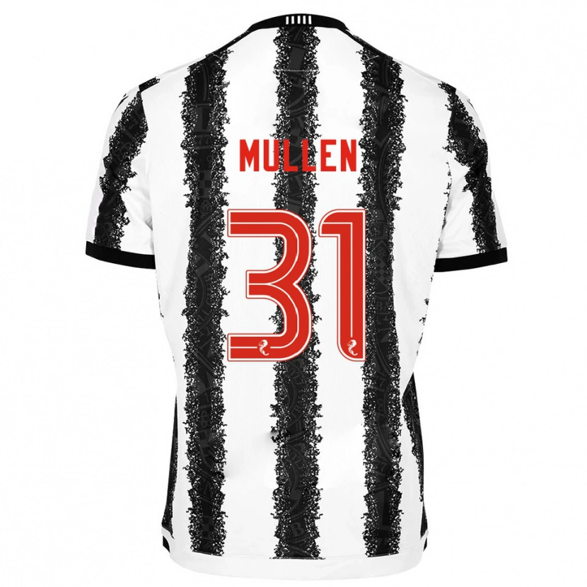 Danxen Mujer Camiseta Ryan Mullen #31 Blanco Negro 1ª Equipación 2025/26 La Camisa