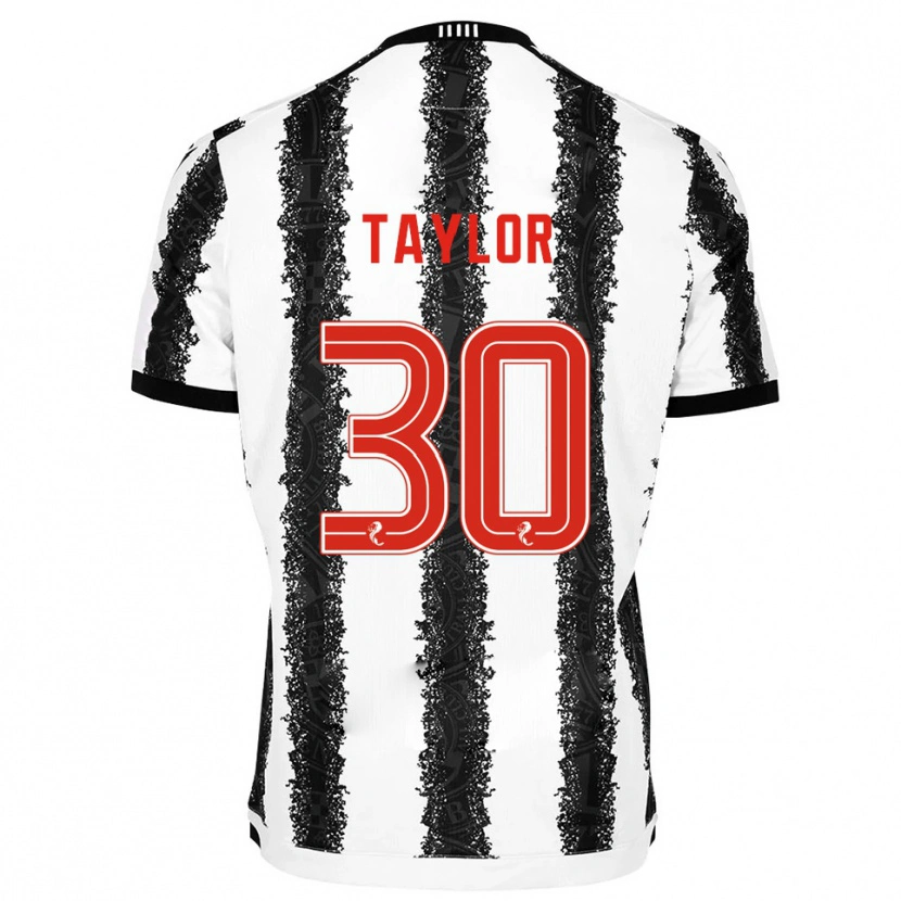 Danxen Mujer Camiseta Fraser Taylor #30 Blanco Negro 1ª Equipación 2025/26 La Camisa