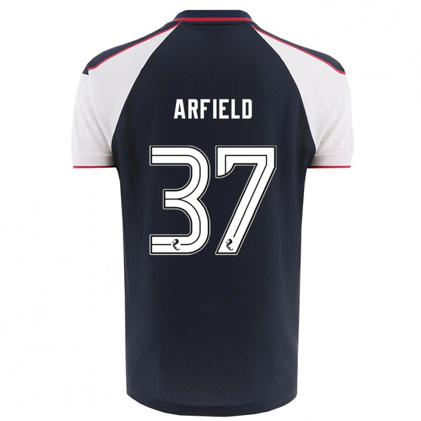 Danxen Mujer Camiseta Scott Arfield #37 Azul Marino Blanco 1ª Equipación 2025/26 La Camisa