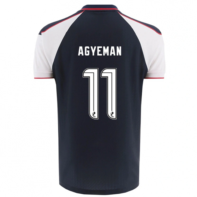 Danxen Mujer Camiseta Alfie Agyeman #11 Azul Marino Blanco 1ª Equipación 2025/26 La Camisa