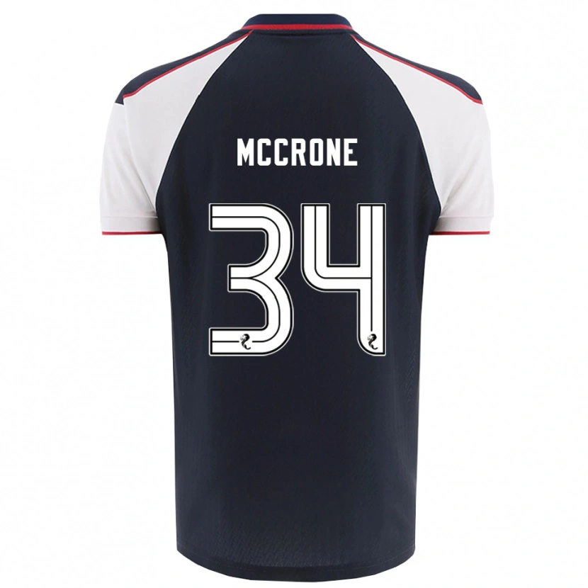 Danxen Mujer Camiseta Caelan Mccrone #34 Azul Marino Blanco 1ª Equipación 2025/26 La Camisa