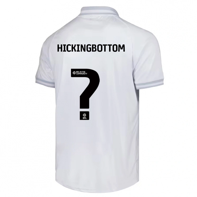 Danxen Mujer Camiseta Charlie Hickingbottom #0 Blanco Gris Negro 2ª Equipación 2025/26 La Camisa